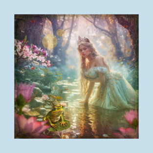 Fairy Tale Princess and Frog T-Shirt