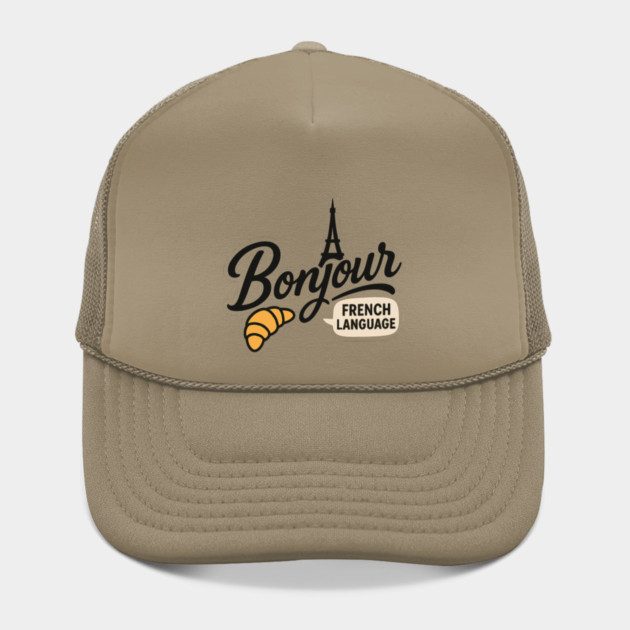 Bonjour French Language Saying Teacher Student Men Women Girls Kids by langedu