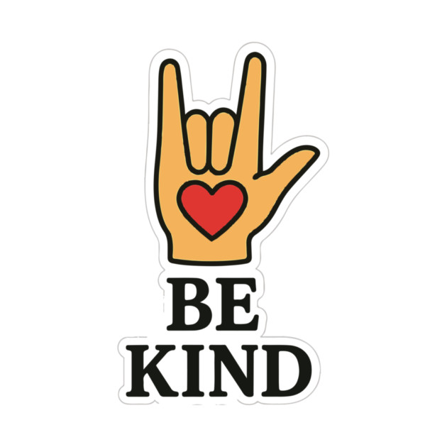 Be Kind Sign Language Hand Talking Teachers Interpreter ASL Men Women by langedu