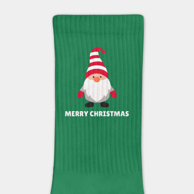 Festive Gnome with Merry Christmas Message by Creatifly Graphic Tees