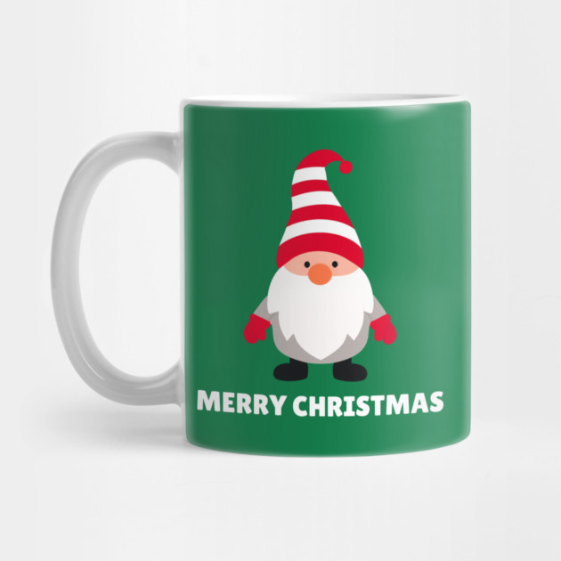 Festive Gnome with Merry Christmas Message by Creatifly Graphic Tees