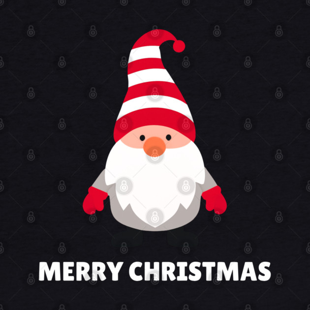 Festive Gnome with Merry Christmas Message by Creatifly Graphic Tees