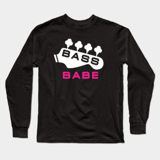 Bass player girl Long Sleeve T-Shirt
