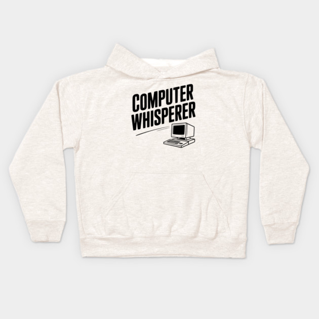 Computer Whisperer Kids Hoodie by Frank Ring