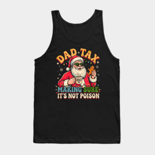 Santa’s Dad Tax with Gingerbread and Coffee Tank Top