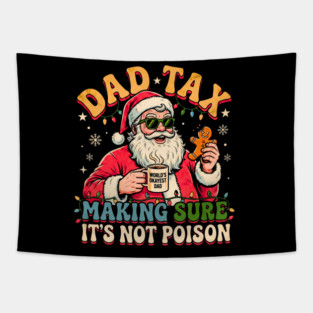 Santa’s Dad Tax with Gingerbread and Coffee Tapestry