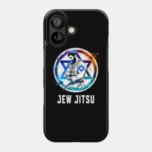 Jew Jitsu Funny Jewish Martial Arts Bjj Brazilian Jiu Jitsu Phone Case