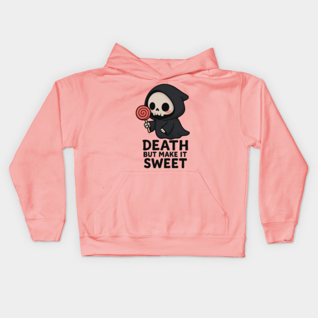 Death but make it sweet Kids Hoodie by Demian Stipatio