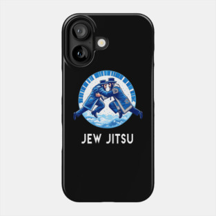 Jew Jitsu Karate Funny Hanukkah Jiu Jitsu Martial Arts Phone Case