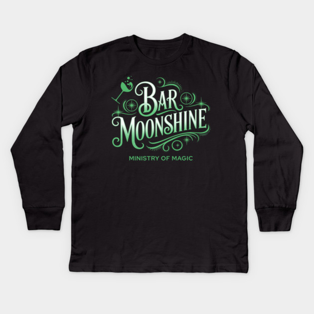 Bar Moonshine Orlando Florida Theme Park Lounge Kids Long Sleeve T-Shirt by Joaddo