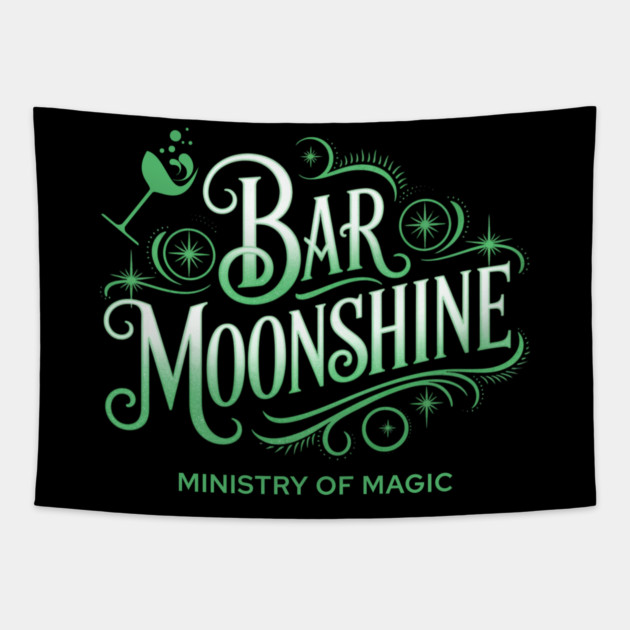 Bar Moonshine Orlando Florida Theme Park Lounge Tapestry by Joaddo