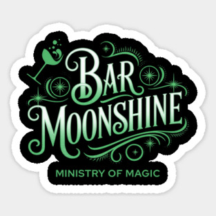 Bar Moonshine Orlando Florida Theme Park Lounge Sticker
