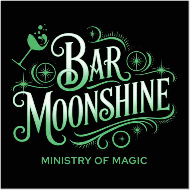 Bar Moonshine Orlando Florida Theme Park Lounge Wall Art by Joaddo