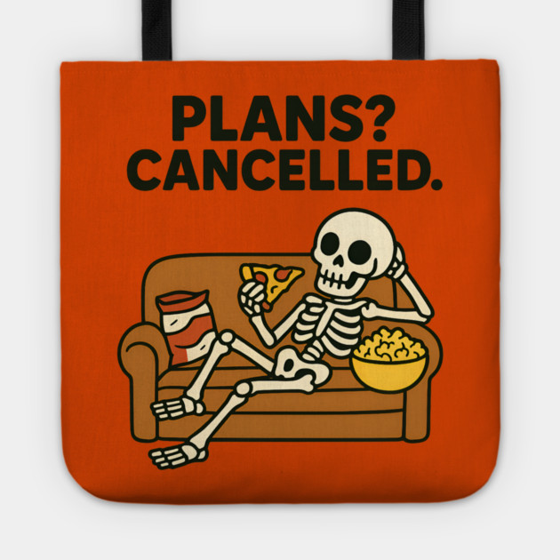 Plans? Cancelled Tote by Demian Stipatio