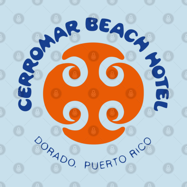 Vintage Puerto Rico Travel Sticker Cerromar Beach Hotel Dorado Puerto Rico Vintage Travel Retro Luggage Label Caribbean Resort by Yesteeyear