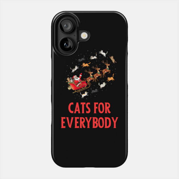 Cats For Everybody Phone Case by Creatifly Graphic Tees