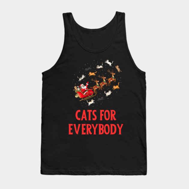 Cats For Everybody Tank Top by Creatifly Graphic Tees