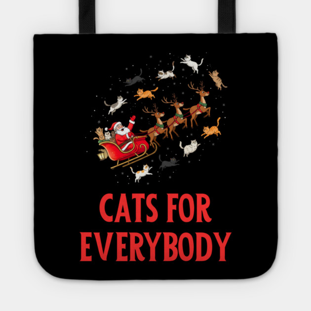 Cats For Everybody Tote by Creatifly Graphic Tees