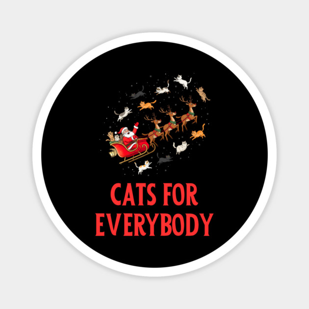 Cats For Everybody Magnet by Creatifly Graphic Tees