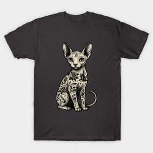Tattooed Sphynx Cat T-Shirt