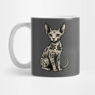 Tattooed Sphynx Cat Mug