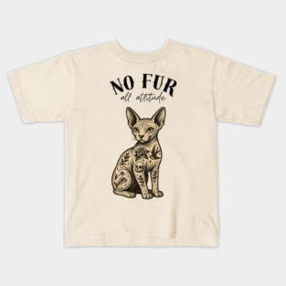 No Fur All Attitude Kids T-Shirt