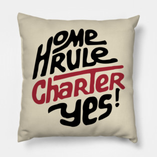 DC Home Rule Charter 1973 Retro Political Button Pillow