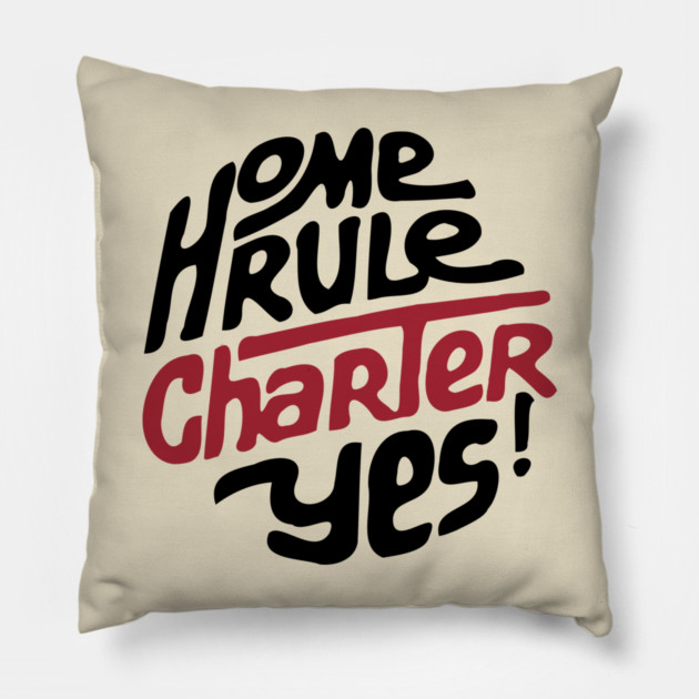 DC Home Rule Charter 1973 Retro Political Button Pillow by Yesteeyear