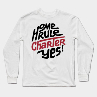 DC Home Rule Charter 1973 Retro Political Button Long Sleeve T-Shirt