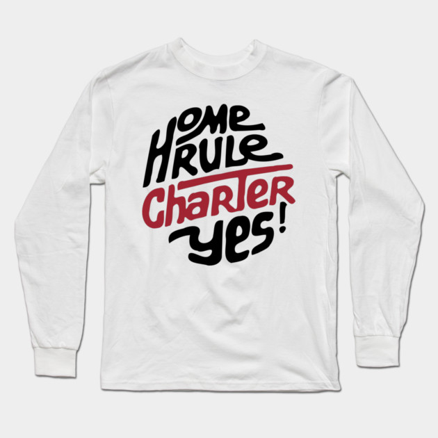 DC Home Rule Charter 1973 Retro Political Button Long Sleeve T-Shirt by Yesteeyear
