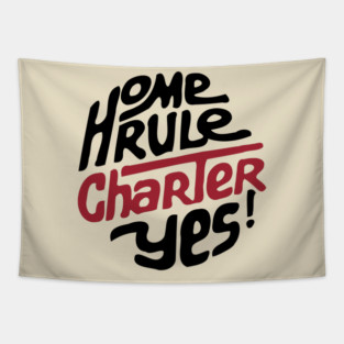 DC Home Rule Charter 1973 Retro Political Button Tapestry