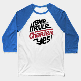 DC Home Rule Charter 1973 Retro Political Button Baseball T-Shirt