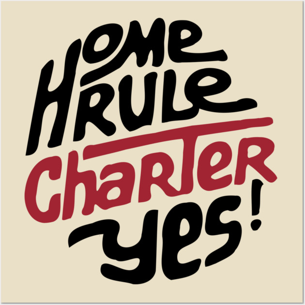 DC Home Rule Charter 1973 Retro Political Button Wall Art by Yesteeyear