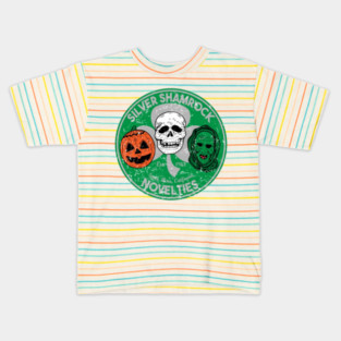 Retro Silver shamrock Kids T-Shirt