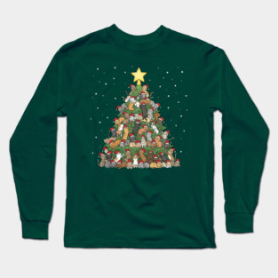 Christmas Cat Tree Long Sleeve T-Shirt