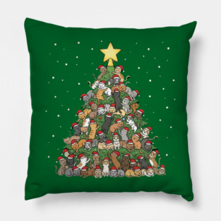 Christmas Cat Tree Pillow