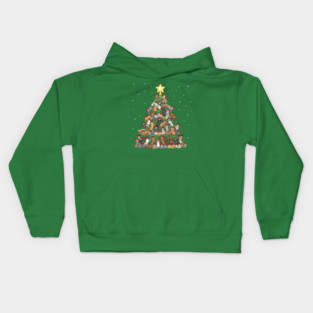 Christmas Cat Tree Kids Hoodie