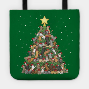 Christmas Cat Tree Tote