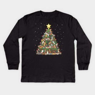 Christmas Cat Tree Kids Long Sleeve T-Shirt