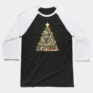 Christmas Cat Tree Baseball T-Shirt