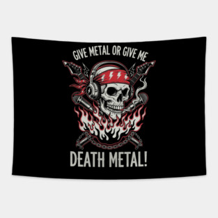 GIVE ME METAL Tapestry