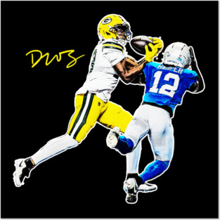 Dontayvion Wicks Catch Green Bay Packers vs Lions Detroit Posters and Art