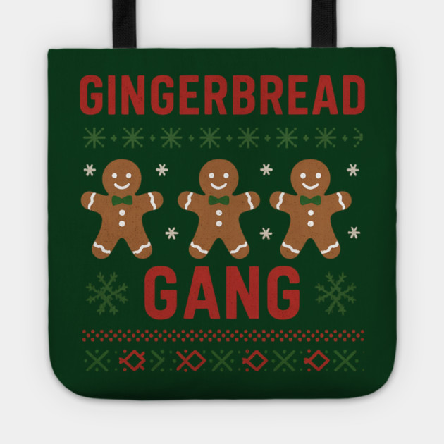 Gingerbread Gang Tote by Demian Stipatio