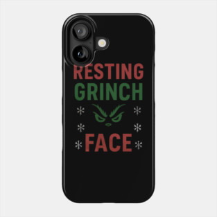 Resting Grinch Face Phone Case