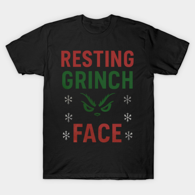 Resting Grinch Face T-Shirt by Demian Stipatio