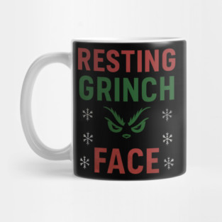 Resting Grinch Face Mug
