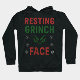Resting Grinch Face Hoodie