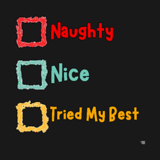 Naughty, Nice, I Tried My Best T-Shirt