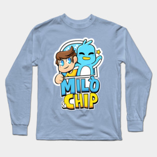 Milo And Chip Merch Kids Long Sleeve T-Shirt