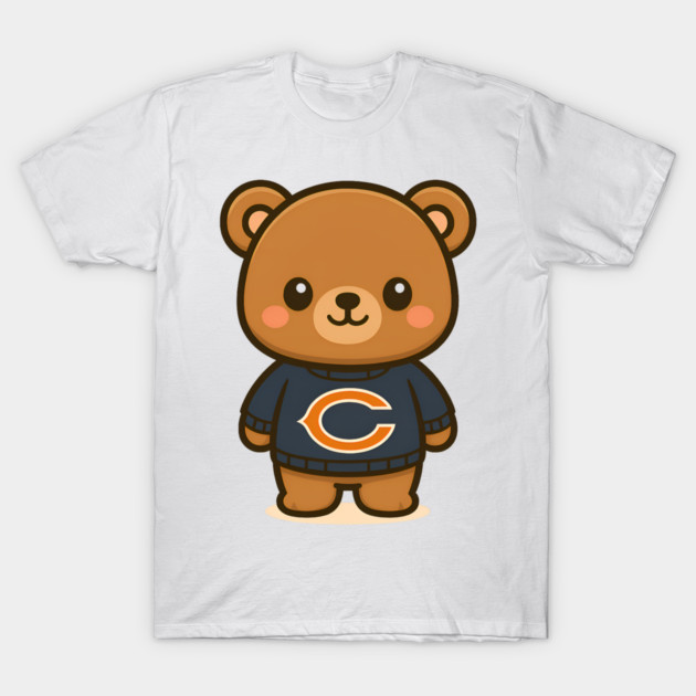 Chicago Bears Kawaii T-Shirt by Demian Stipatio